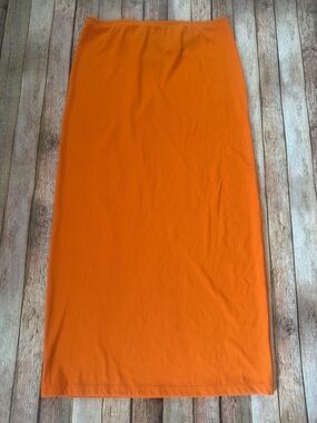 H&M Orange Straight long Skirt size large